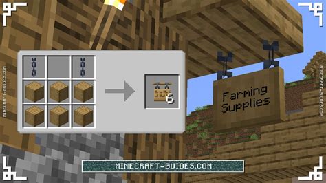 minecraft hanging signs recipe